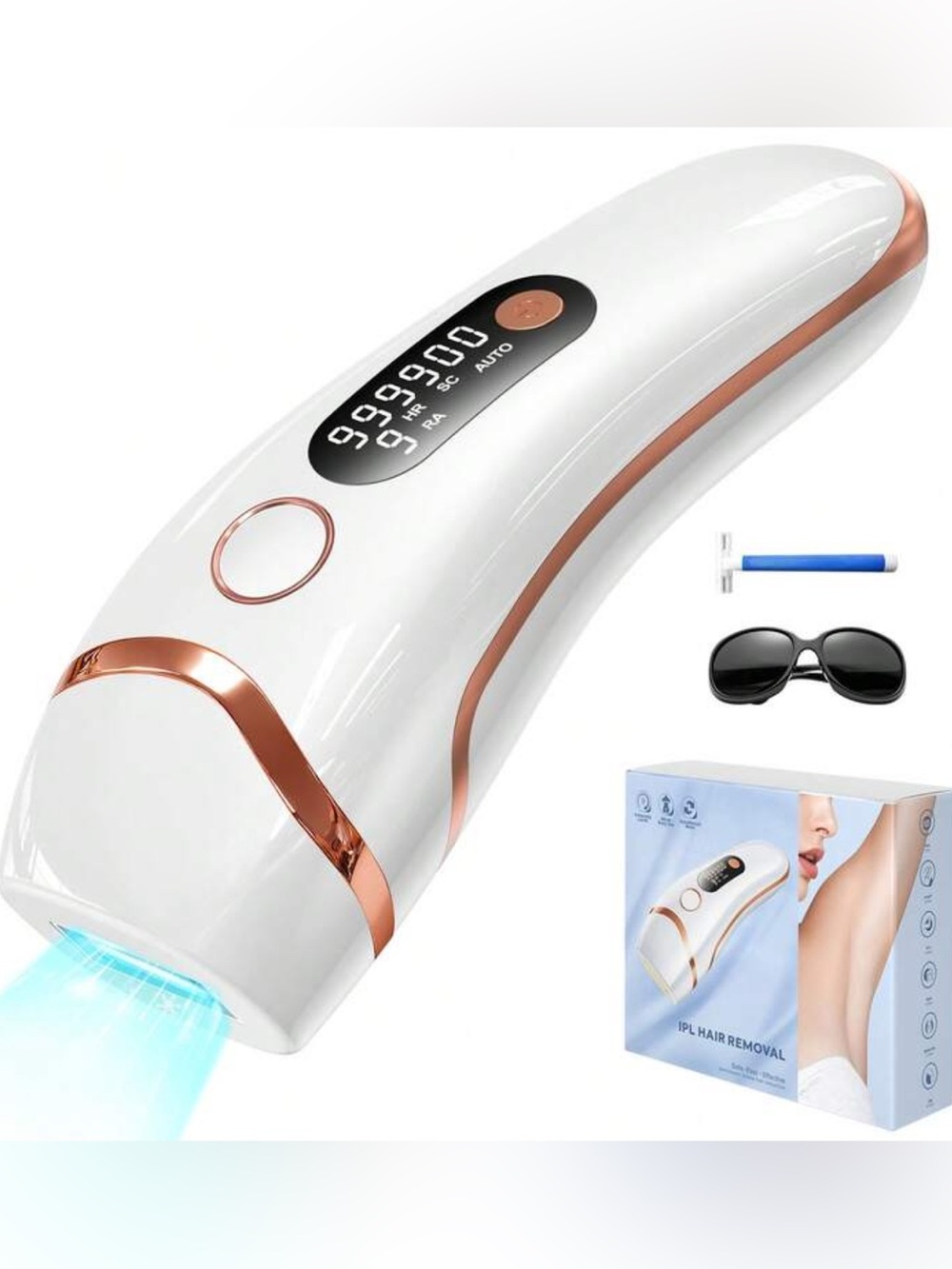 Laser hair removal women and men upgraded 3-in-1 IPL  device for home use.